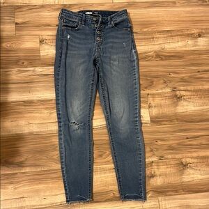 Old Navy High Rise Dark Blue Jeans